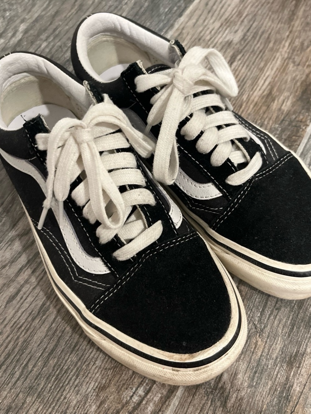 Vans Black and White Classic Skate Sneakers
